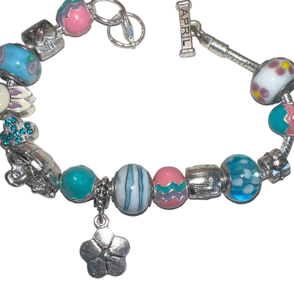 Danbury Mint Charm Bracelet - April